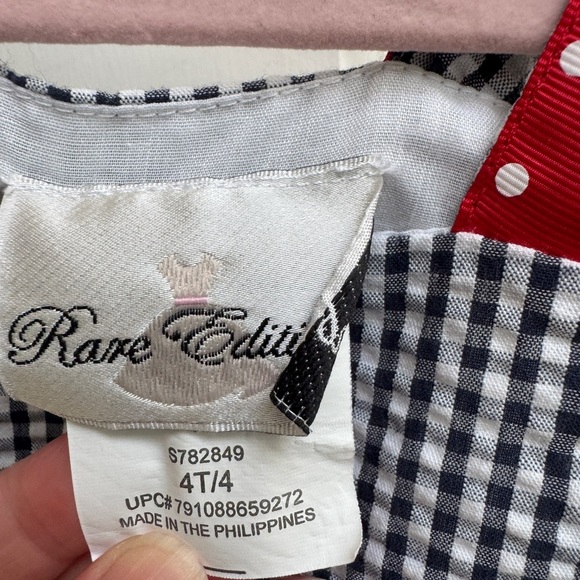 Rare Editions 4T Girls Black and White Gingham Ladybug Floral Sleeveless Dress - Picture 6 of 7